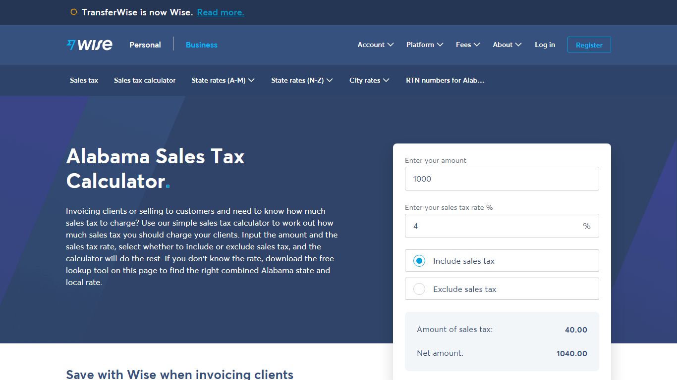 Alabama Sales Tax | Calculator and Local Rates | 2021 - Wise