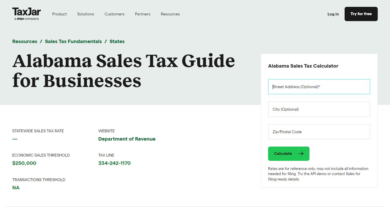Alabama Sales Tax Guide and Calculator 2022 - TaxJar